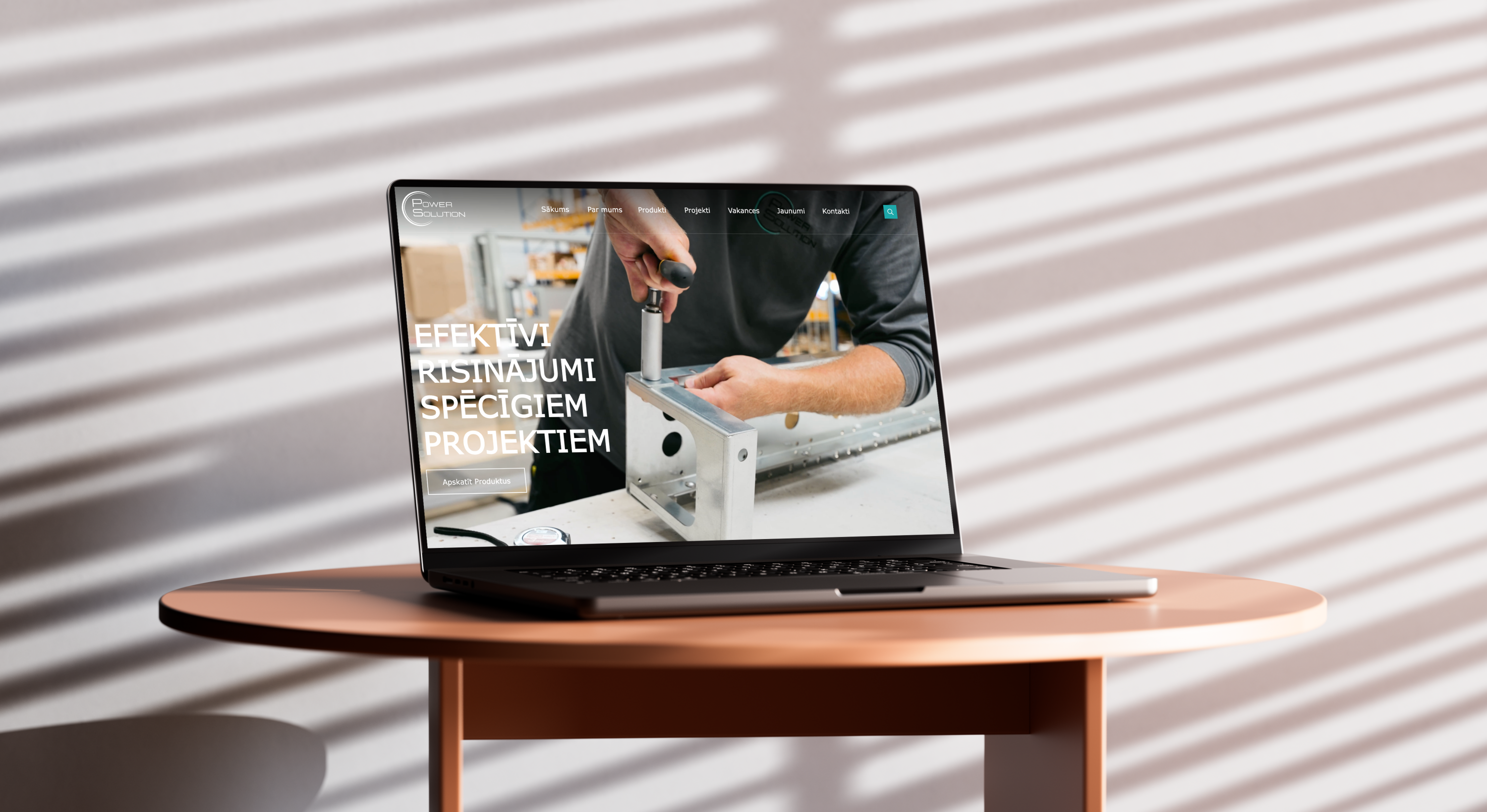 SIA Power Solution mājaslapas izstrāde