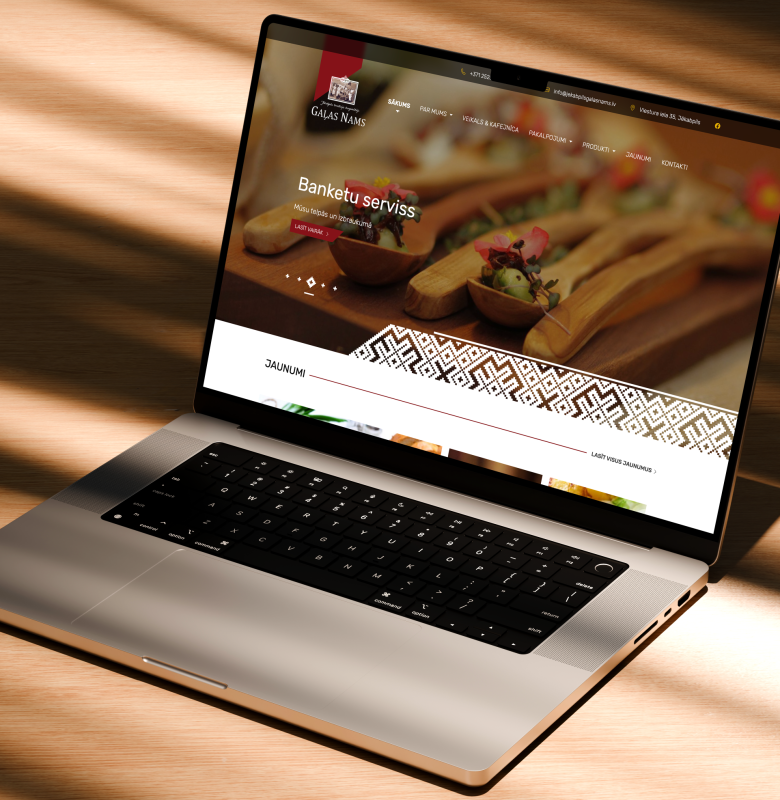 Jēkabpils Gaļas Nama mājaslapas izstrāde un dizains