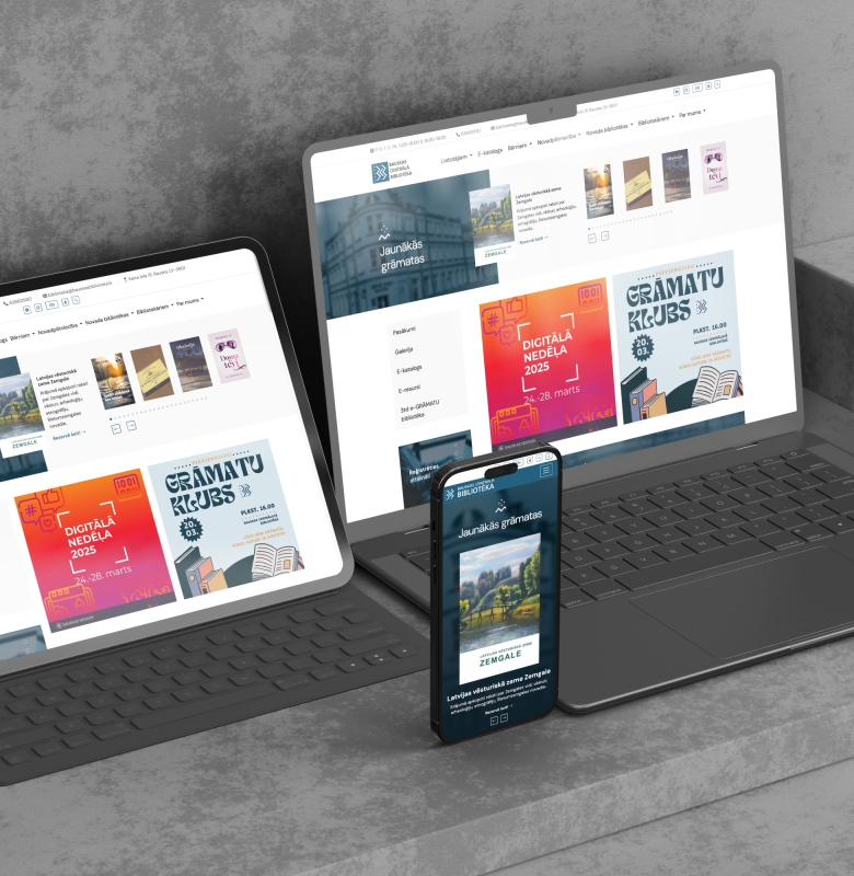 Bauskas Centrālā bibliotēkas mājaslapas izstrāde un dizains